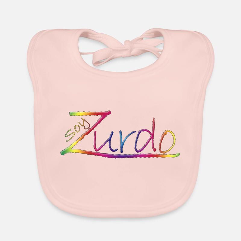 Ich bin Linkshänder Baby Bio-Lätzchen