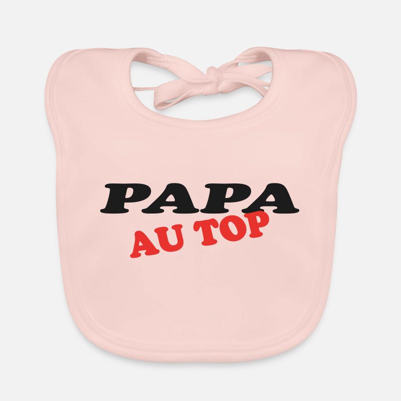 PAPA AN DER SPITZE Baby Bio-Lätzchen