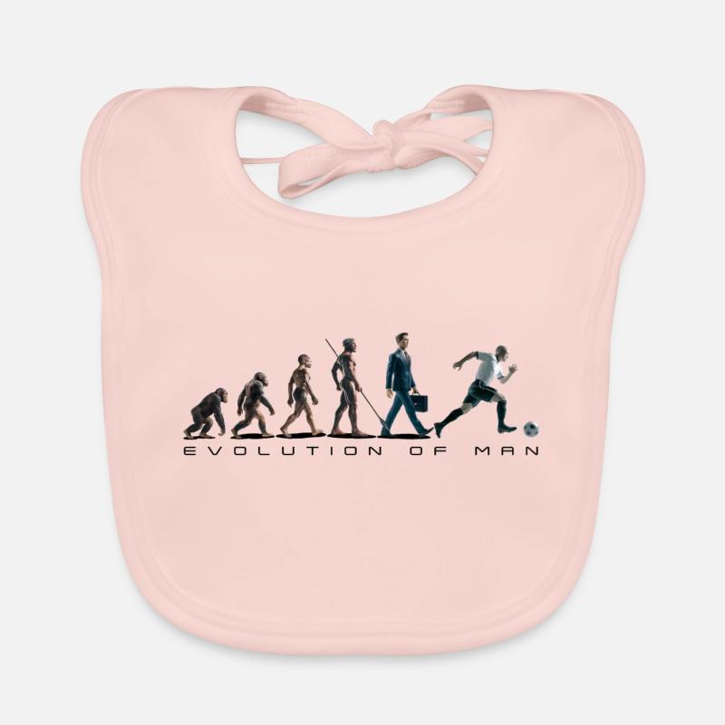 Evolution Fussball Zeichenfläche 1 Baby Bio-Lätzchen