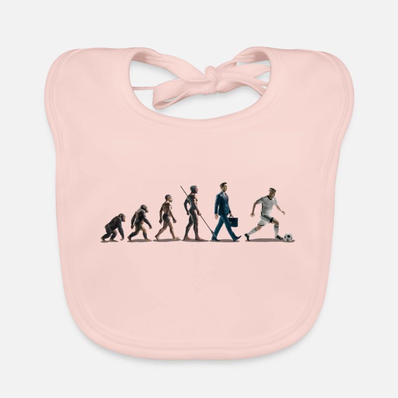 Evolution Fußball 06 2024 Zeichenfläche 1 Baby Bio-Lätzchen