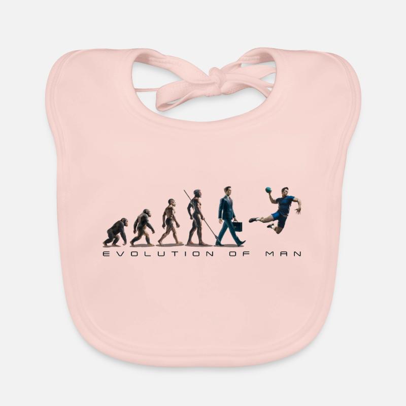 Evolution Handball 06 2024 Zeichenfläche 2 Baby Bio-Lätzchen