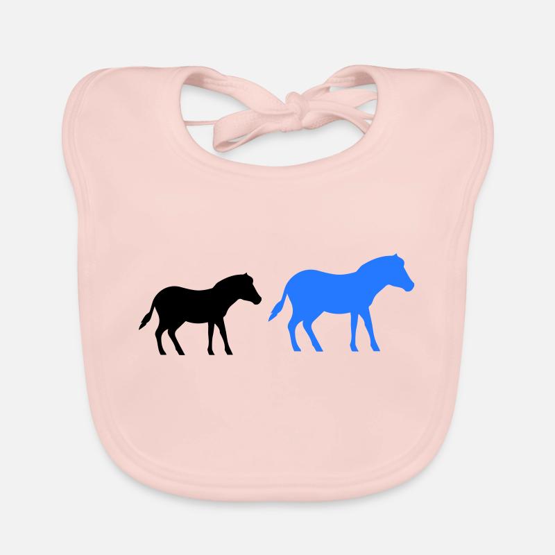 pferd pony 2 Baby Bio-Lätzchen