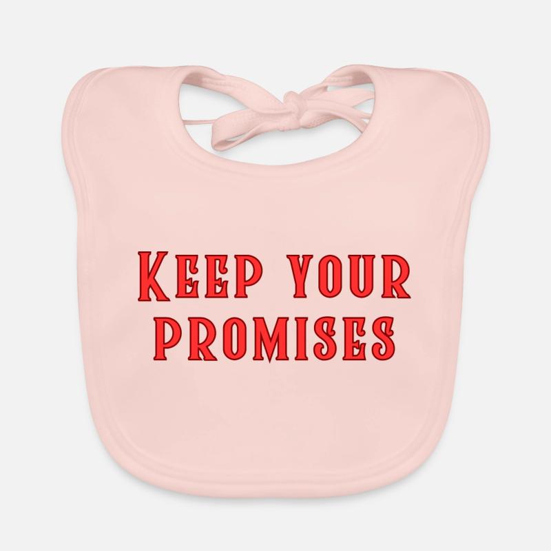 Halten Sie Ihre Versprechen Baby Bio-Lätzchen