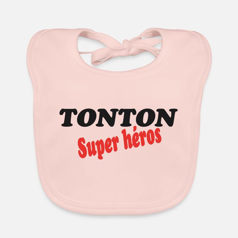Onkel Superheld - Baby Bio-Lätzchen - Rose