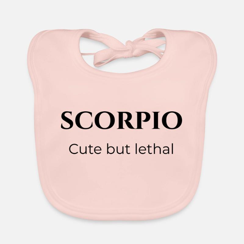 Ironic Scorpio Quote Organic Baby Bibs