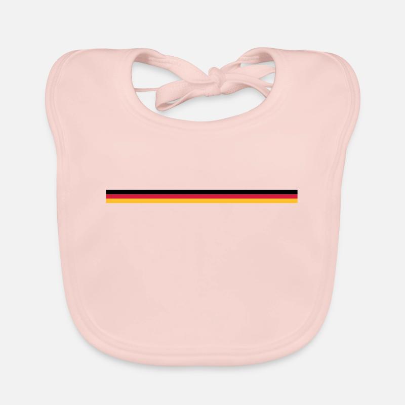 schwarz rot gold Baby Bio-Lätzchen