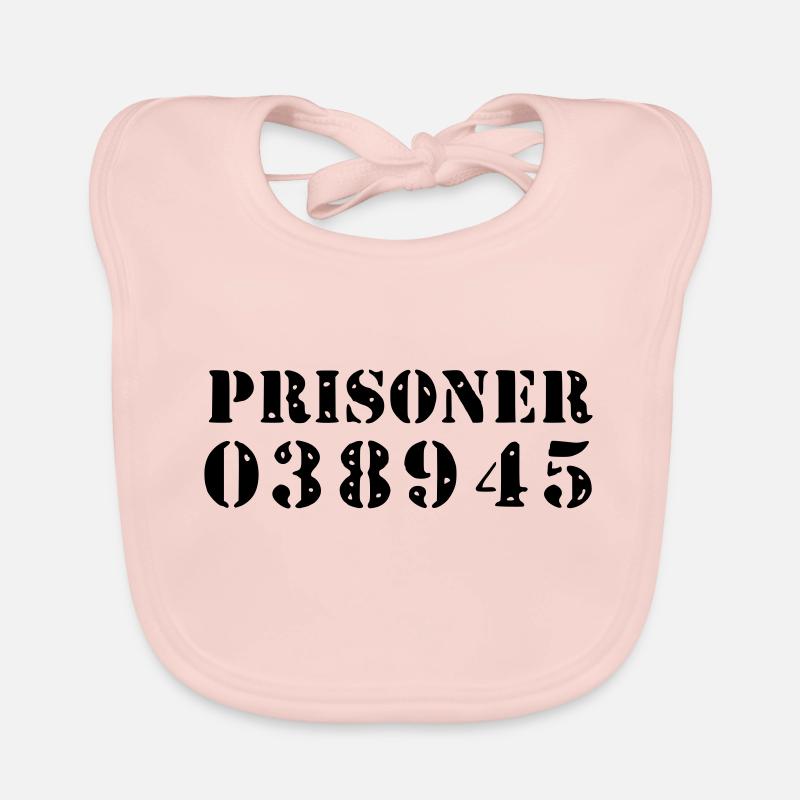 prisoner / Häftling Baby Bio-Lätzchen