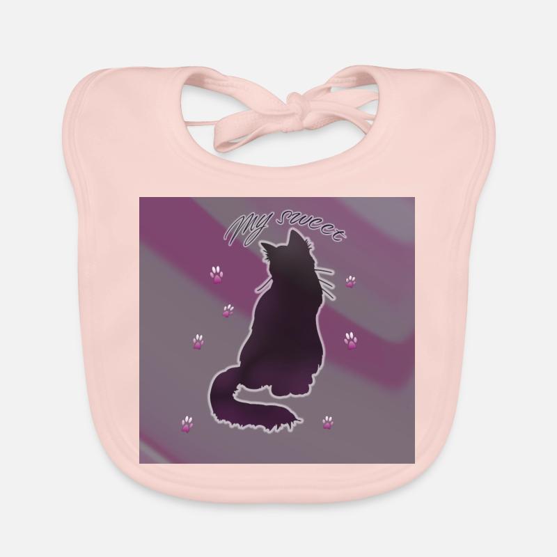 Mon doux chat Bavoir bio Bébé