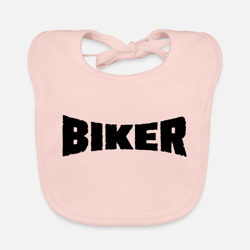 Biker - Organic Baby Bibs - rose