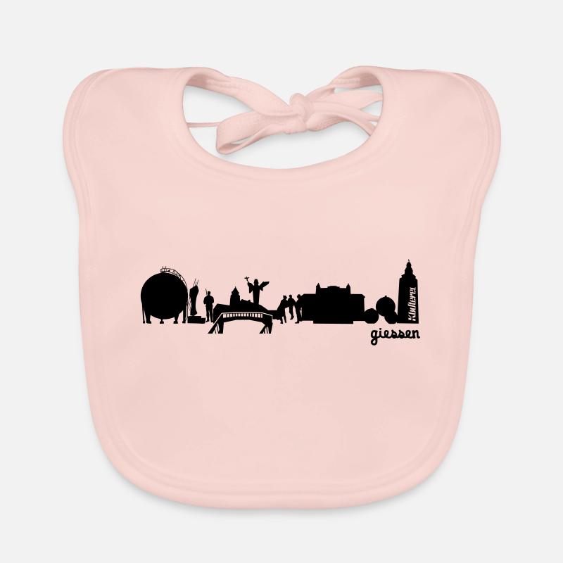 Gießen Skyline Baby Bio-Lätzchen