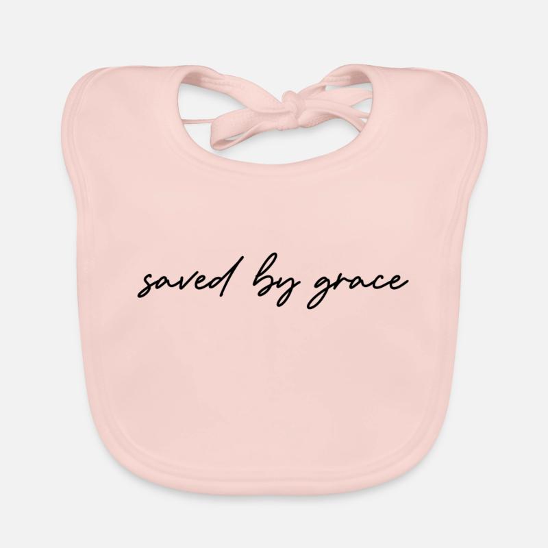 saved by grace - Baby Bio-Lätzchen - Rose