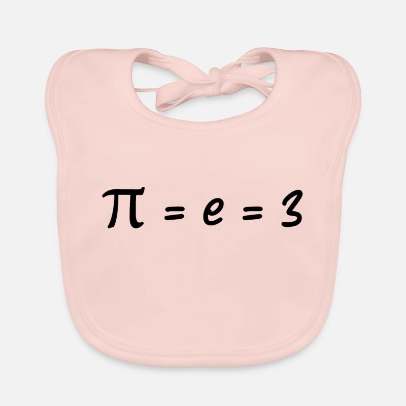 Pi = e = 3 Bavoir bio Bébé