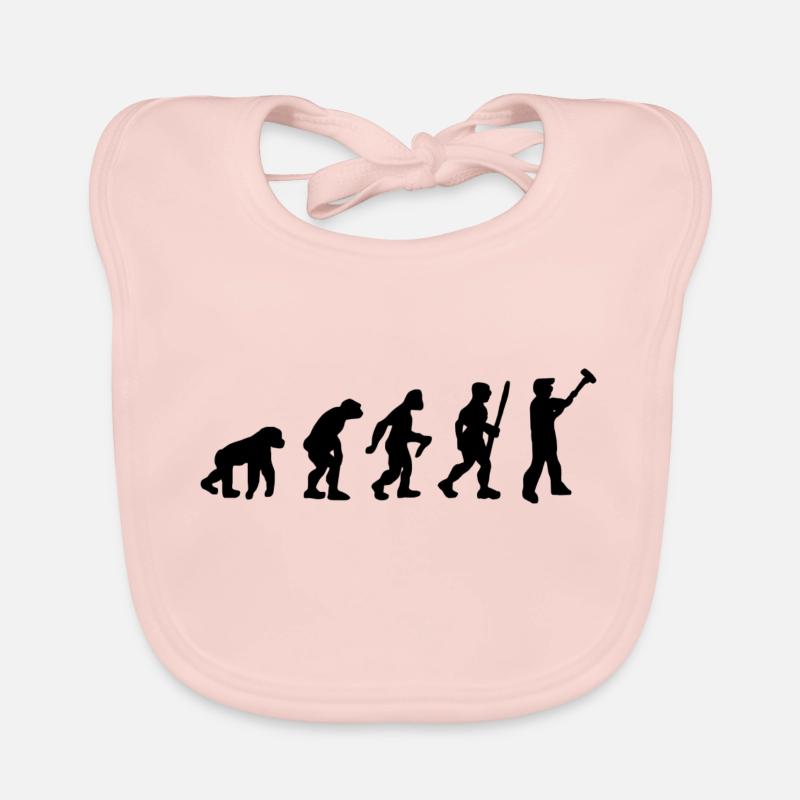 Maler und Lackierer Streichen Evolution Pinsel Baby Bio-Lätzchen