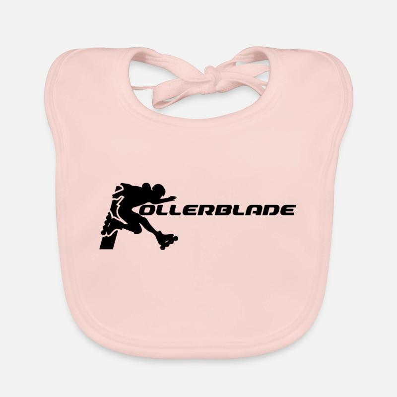 Rollerblader silhouette noir Bavoir bio Bébé