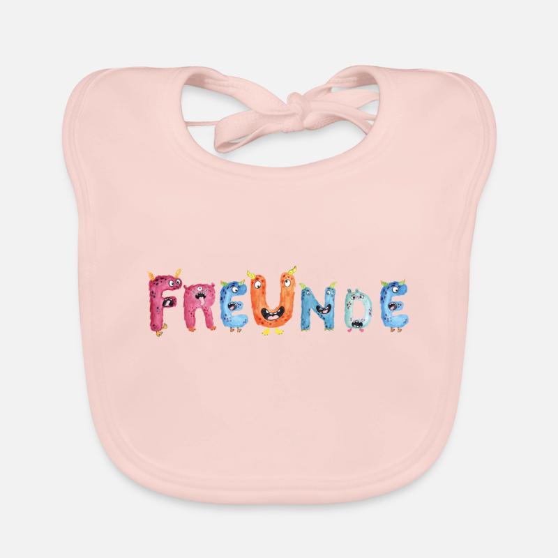 Monster Freunde Baby Bio-Lätzchen