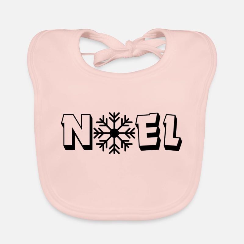 Noel Flocon Bavoir bio Bébé