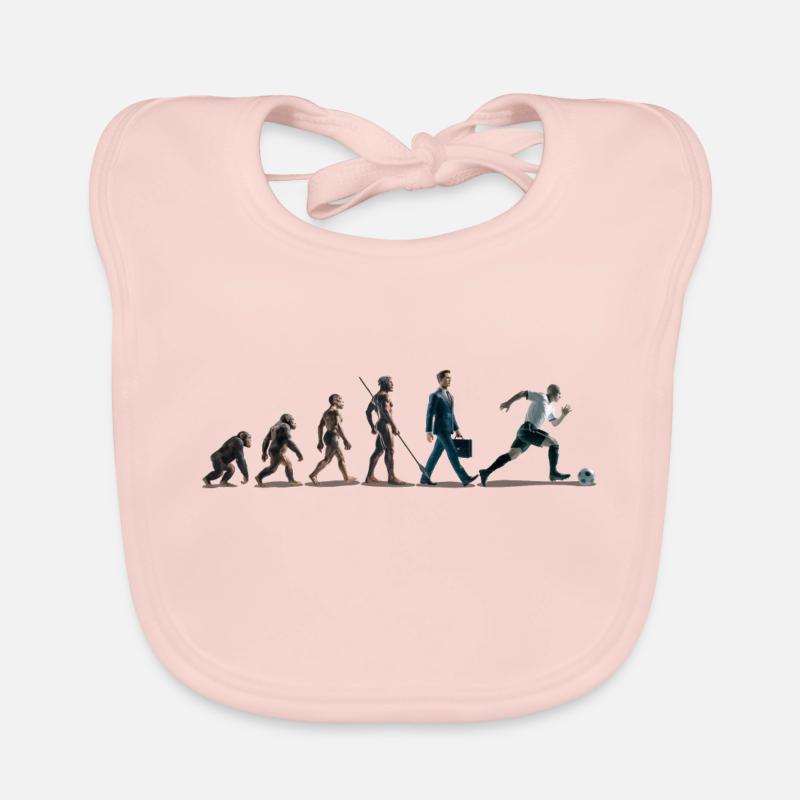 Planche graphique de football Evolution 1 Bavoir bio Bébé