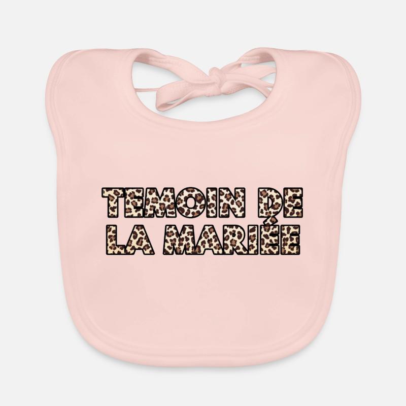 Témoin de La mariée léopard Bavoir bio Bébé