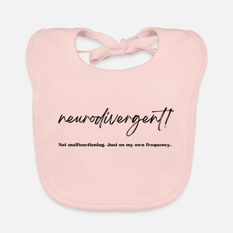 Ne fonctionne pas. Neurodivergent. - Bavoir bio Bébé - rose