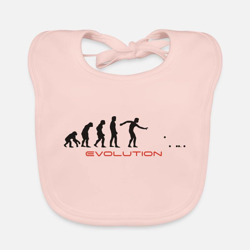 Jaune d'œuf Pétanque T-shirts - Bavoir bio Bébé - rose