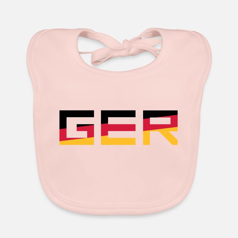 GER Team Germany Germany Colors Black Red Go Organic Baby Bibs
