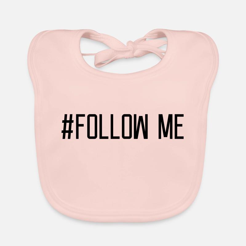 Suivez-moi hashtag Bavoir bio Bébé