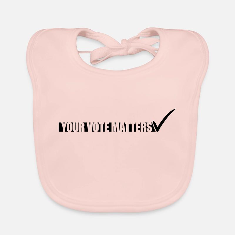 votre vote compte citation Bavoir bio Bébé