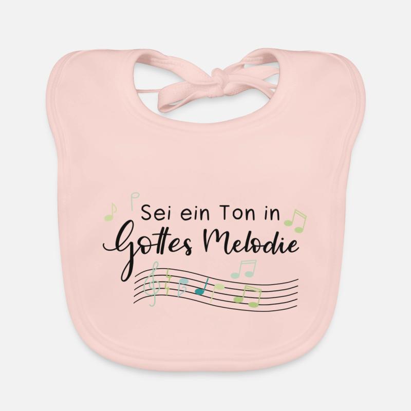 Sei ein Ton in Gottes Melodie Baby Bio-Lätzchen