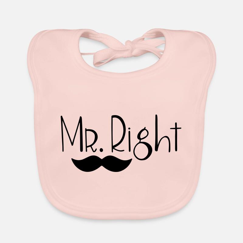 M. Droite Bavoir bio Bébé