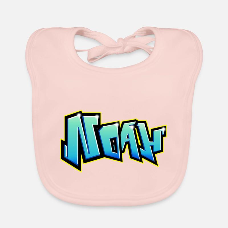 NOAH printable graffiti Organic Baby Bibs