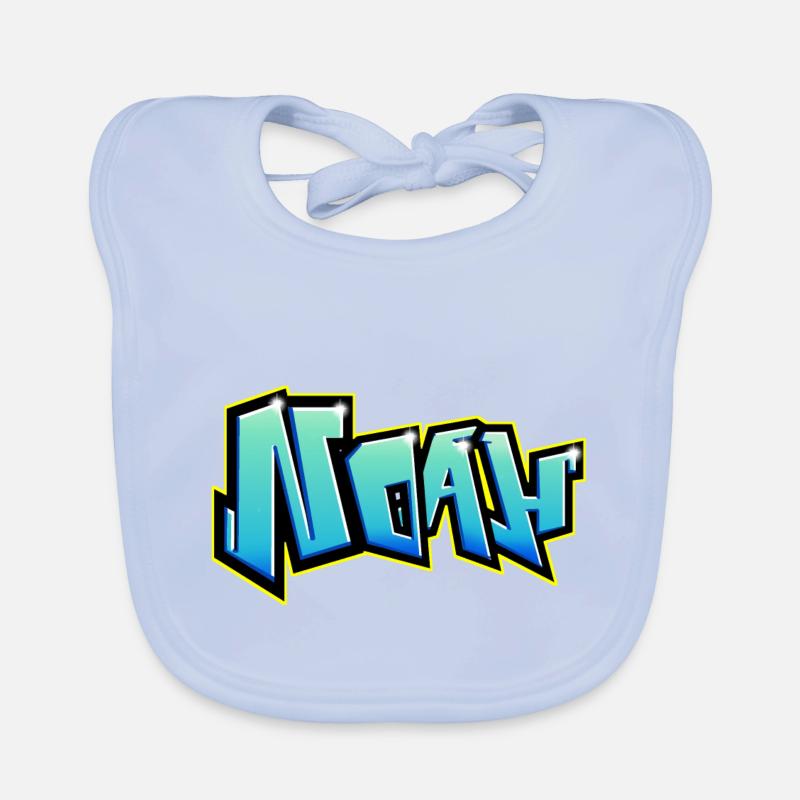 Graffiti NOAH printable Bavoir bio Bébé