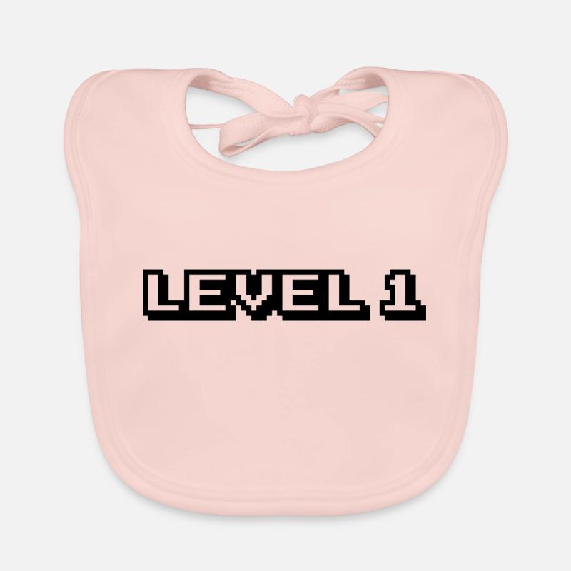 Level 1 Beginn Geburt Geburtstag Baby Bio-Lätzchen