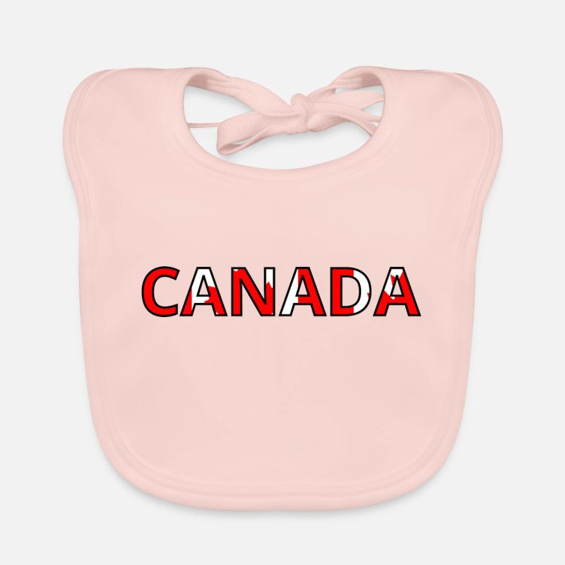 Canada Flag Organic Baby Bibs