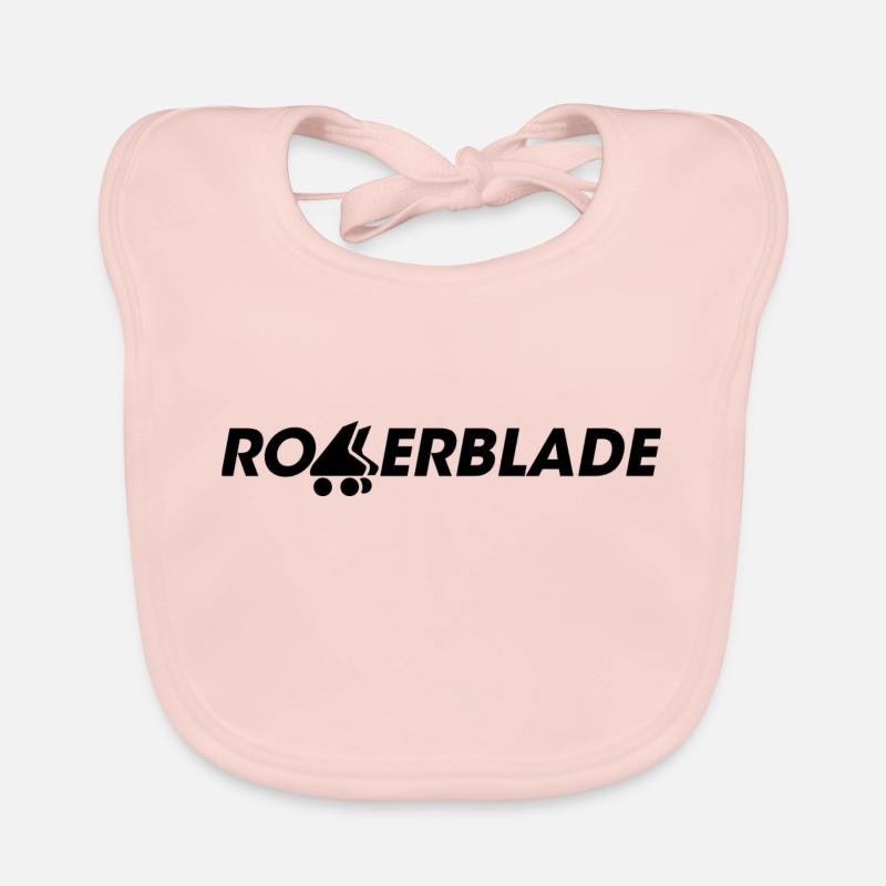 rollerblade logo schwarz Baby Bio-Lätzchen