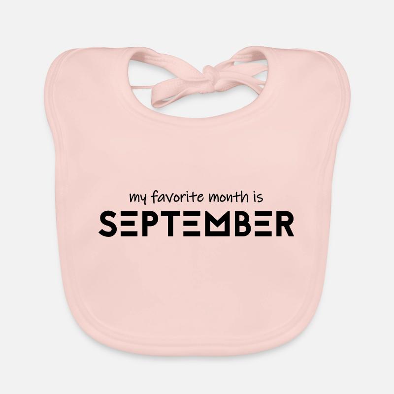 Mon mois préféré est septembre Bavoir bio Bébé