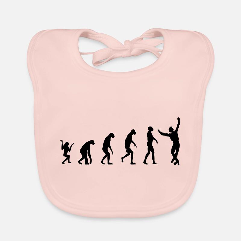 evolution Skating Art Man Organic Baby Bibs