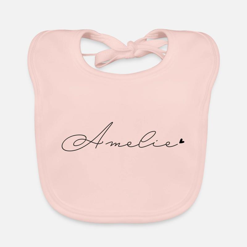 Name Amelie Baby Bio-Lätzchen