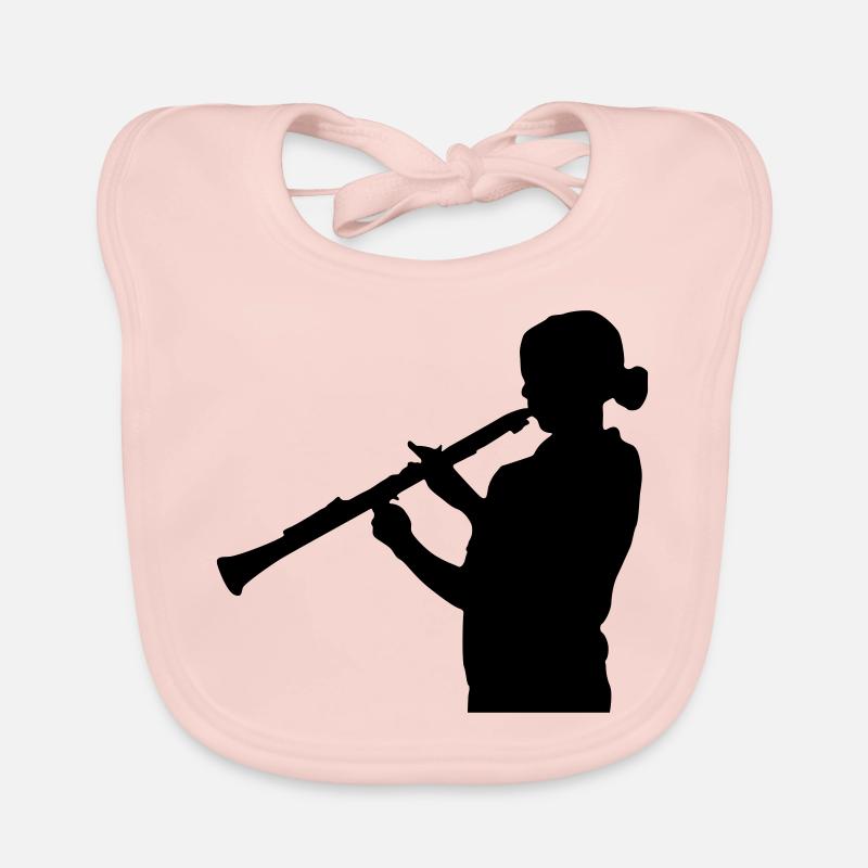 klarinette instrument Baby Bio-Lätzchen