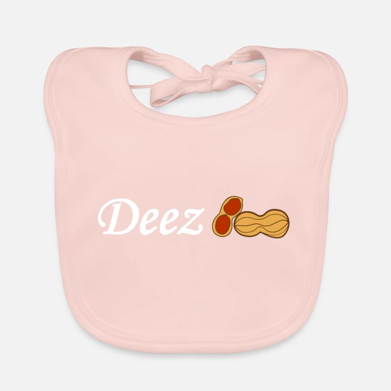 Deez Nuts - Organic Baby Bibs - rose
