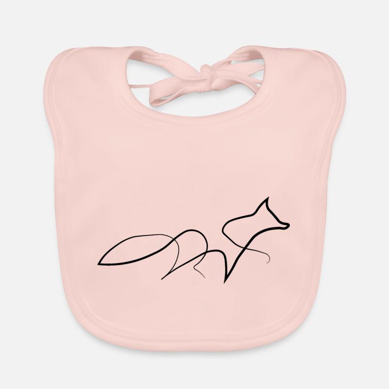 Fuchs - Baby Bio-Lätzchen - Rose