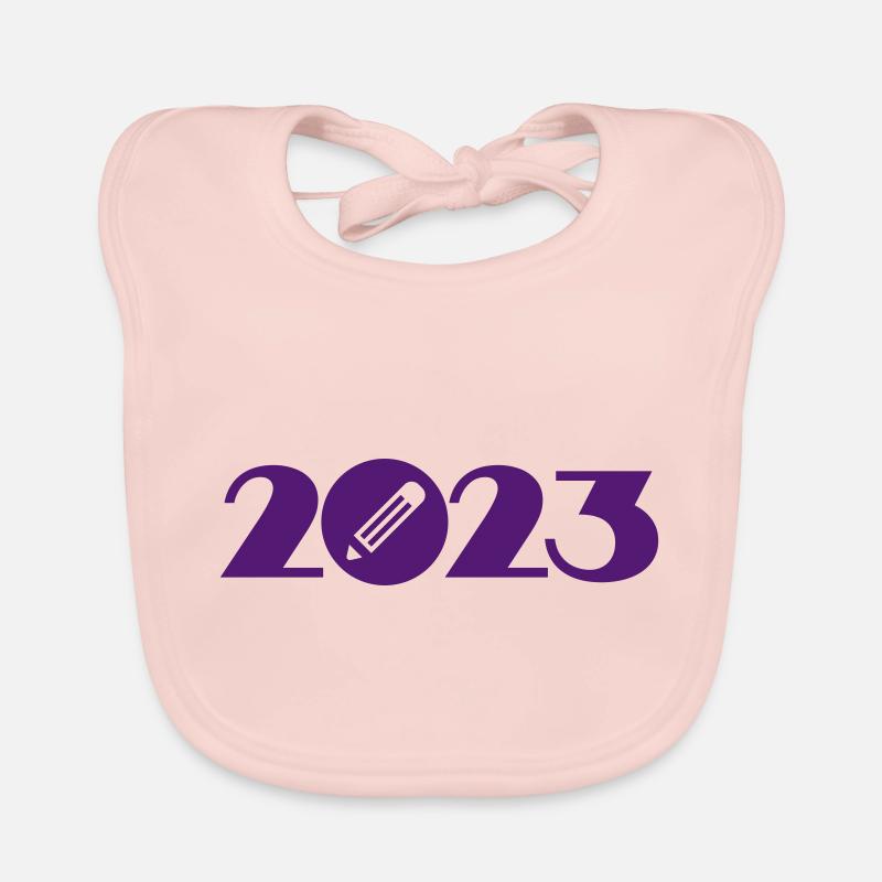 Écrivain, écolier, étudiant 2023 Bavoir bio Bébé