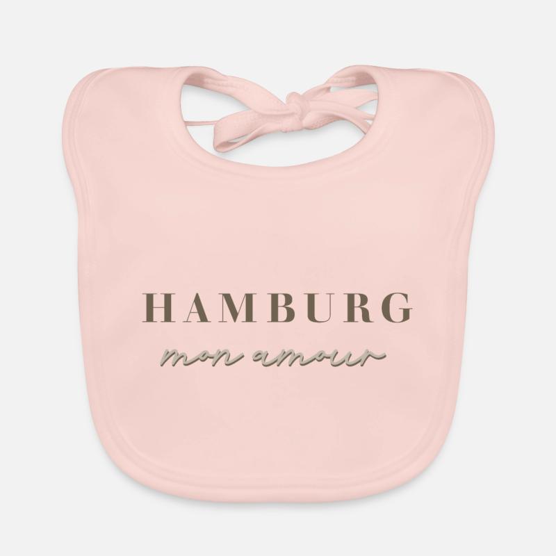 HAMBURG MON AMOUR WHITE Baby Bio-Lätzchen