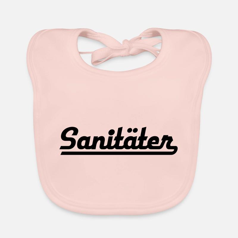 Sanitäter - Baby Bio-Lätzchen - Rose