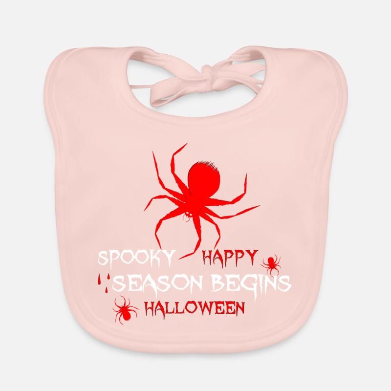 Halloween araignée temps effrayant Bavoir bio Bébé