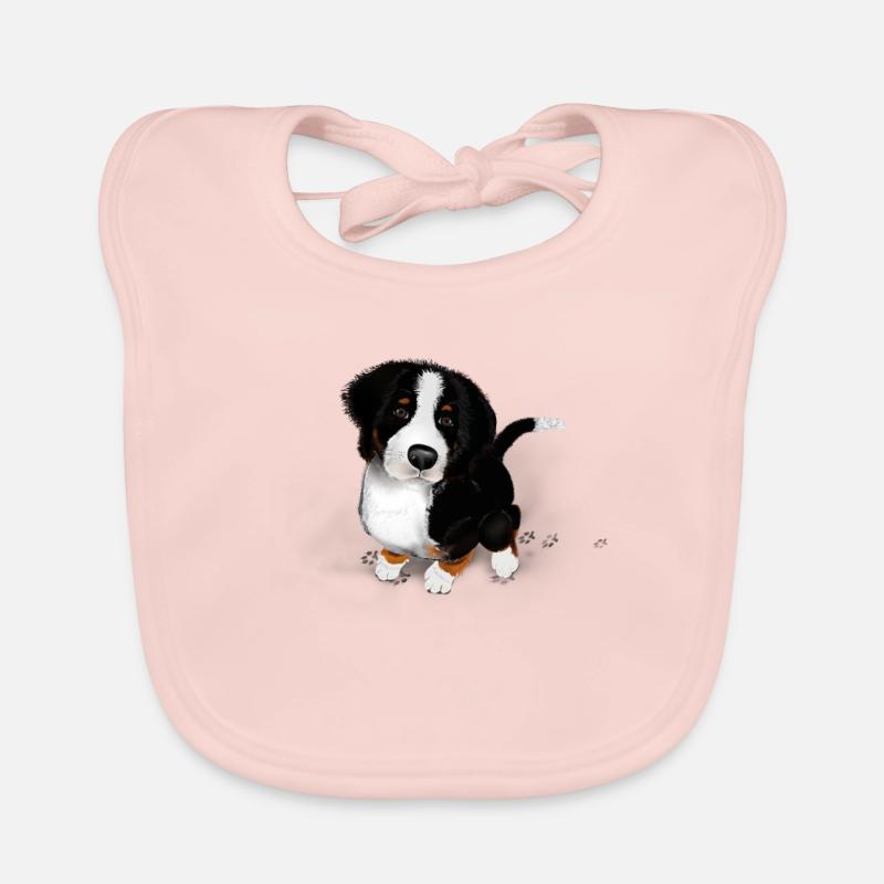 Bernese Mountain Dog Organic Baby Bibs