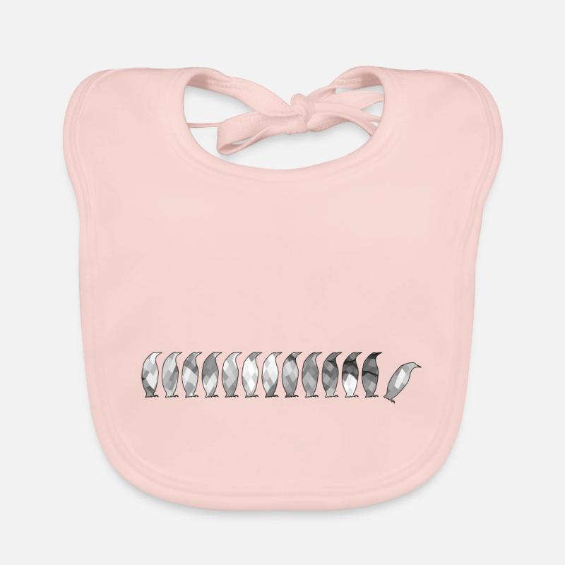 Pingouins avec Polygone Bavoir bio Bébé