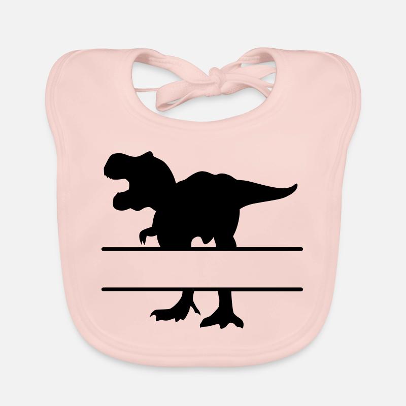 Dinosaurier - eigenen Text, eigener Name, T Rex Baby Bio-Lätzchen