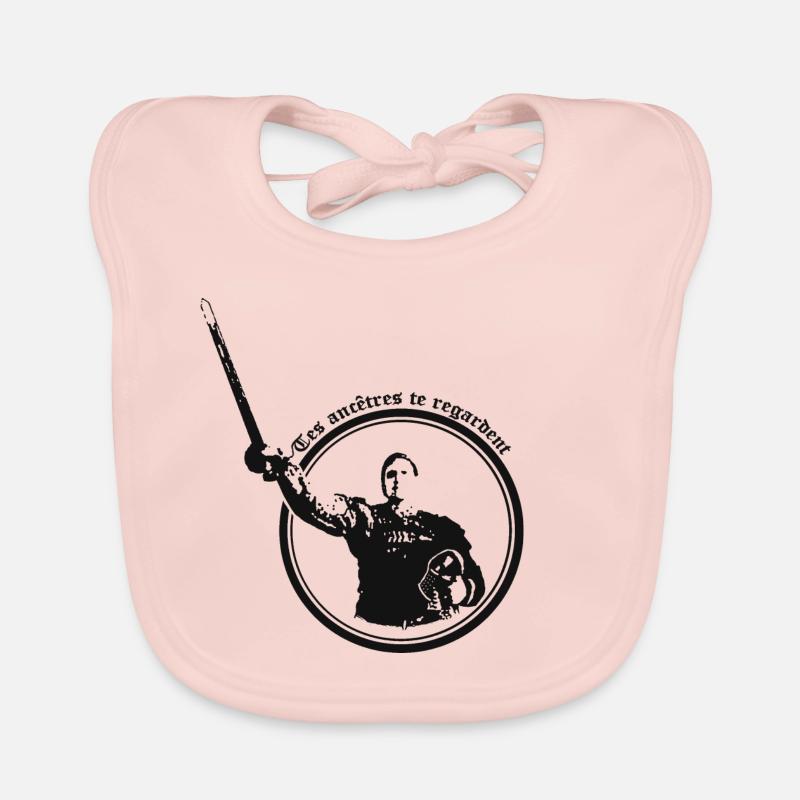 Guerrier épée en main Bavoir bio Bébé