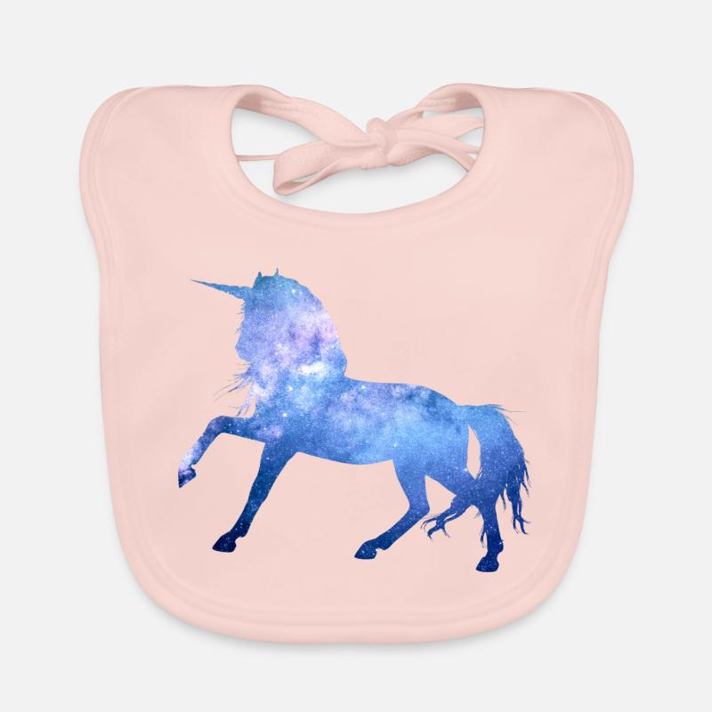 Unicorn outer space universe mythical creature gift Organic Baby Bibs