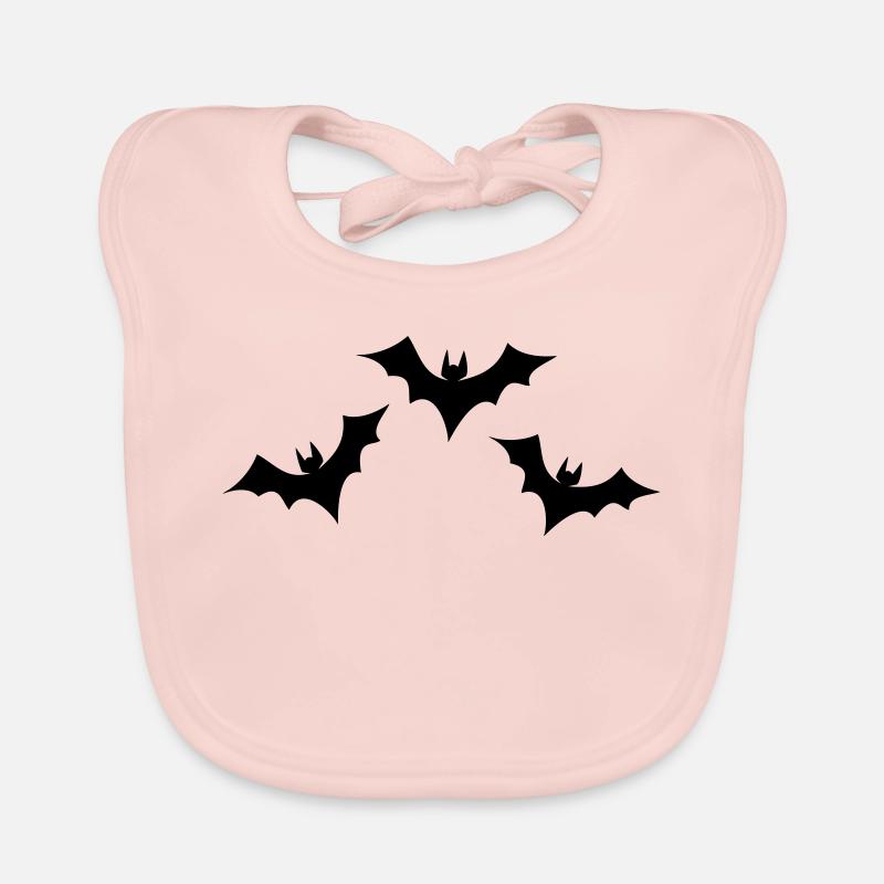Formation de chauve-souris - Bavoir bio Bébé - rose